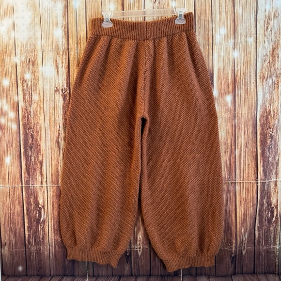 Shein Women’s Relaxed Fit Pull On Cozy Knit Cropped Joggers Copper Size Large - Picture 4 of 11